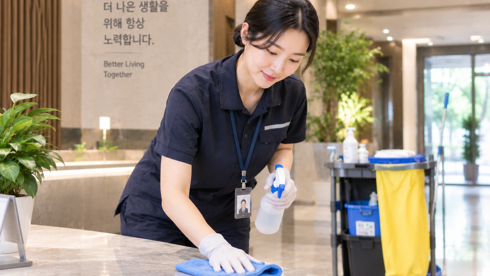 전문 미화인력 운영